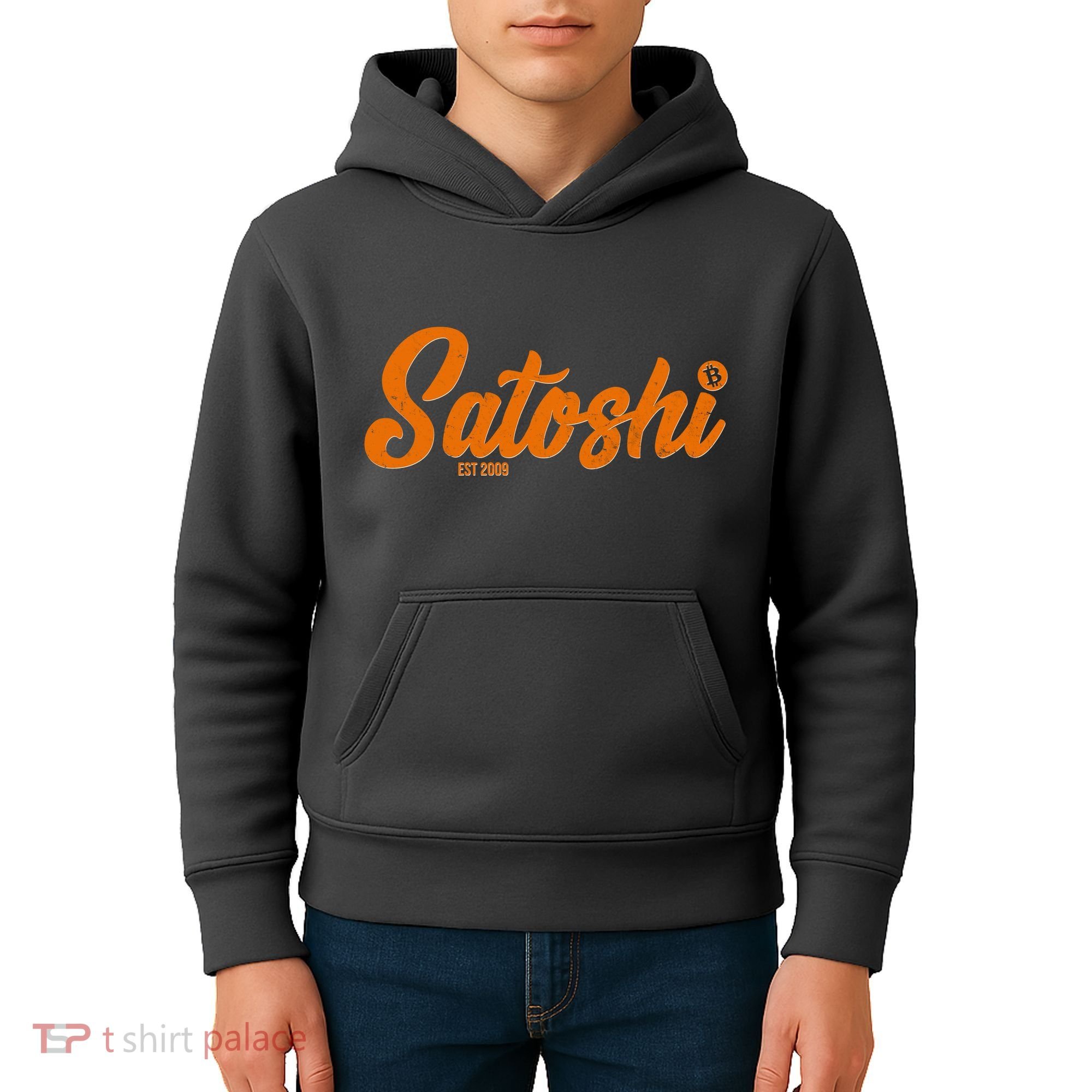 Satoshi Est 2009 Cryptocurrency Kids Hoodie
