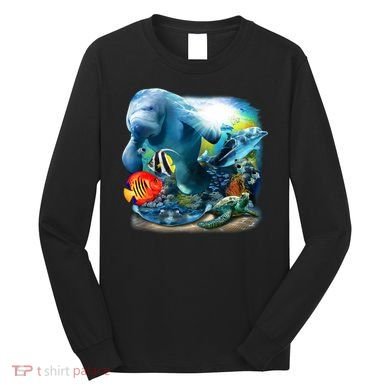 Sea Life - Classic Collage Long Sleeve Shirt