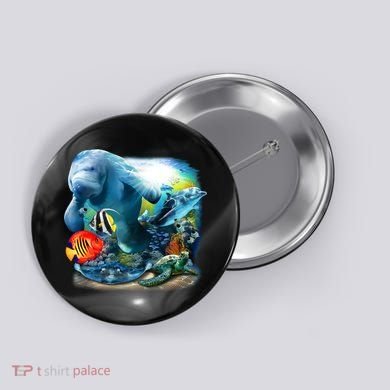 Sea Life - Classic Collage Button