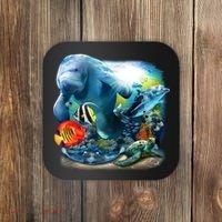 Sea Life - Classic Collage Coaster thumb 0