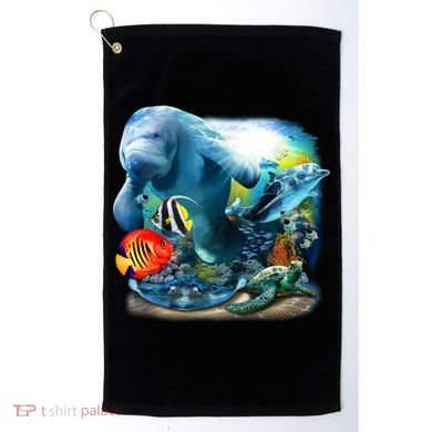 Sea Life - Classic Collage Golf Towel