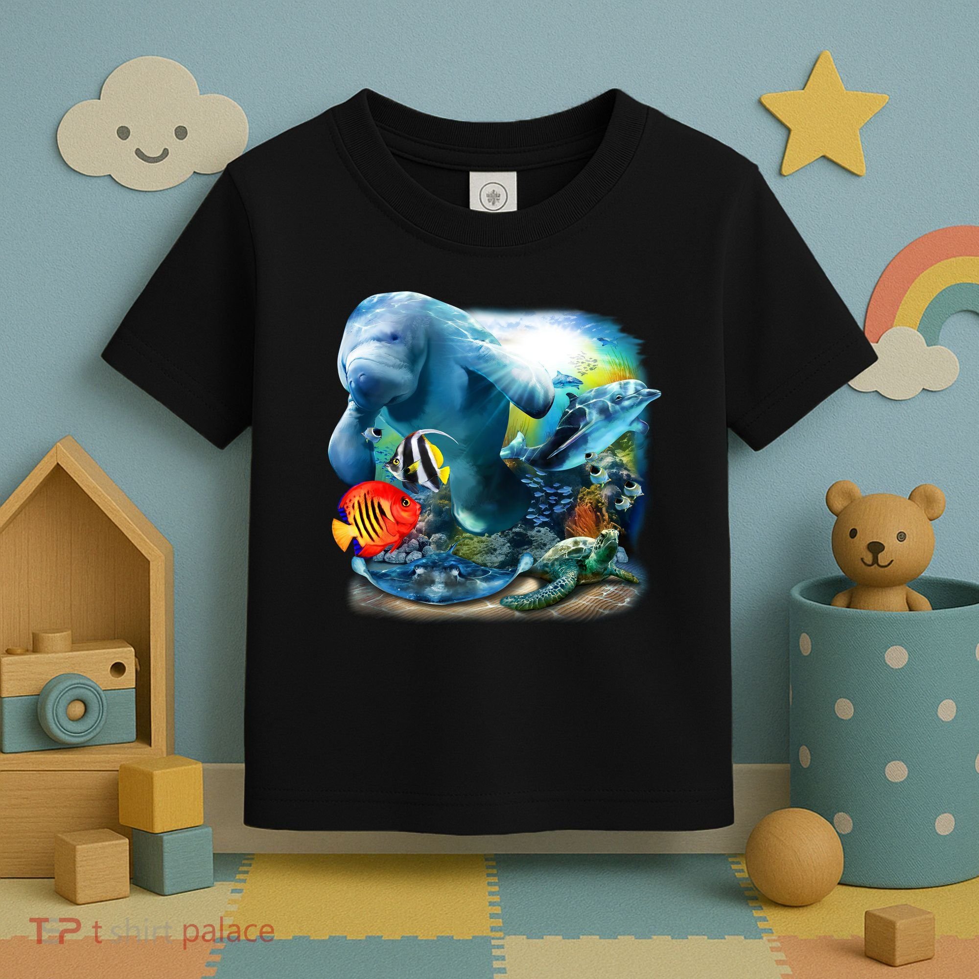 Sea Life - Classic Collage Toddler T-Shirt