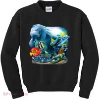 Sea Life - Classic Collage Kids Sweatshirt thumb 0