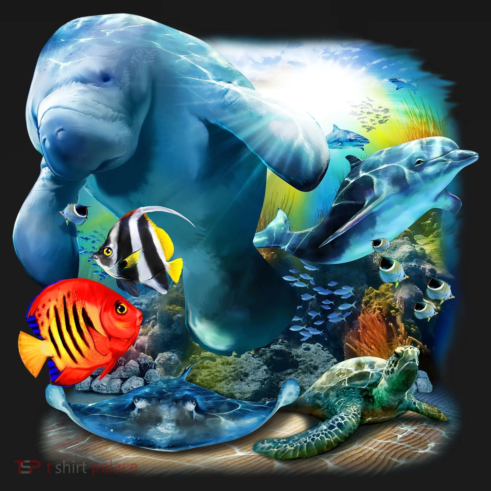 Sea Life - Classic Collage Kids Sweatshirt