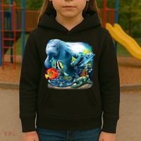 Sea Life - Classic Collage Kids Hoodie thumb 3