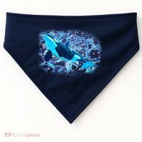Sea Life Whale USA-Made Doggie Bandana thumb 0