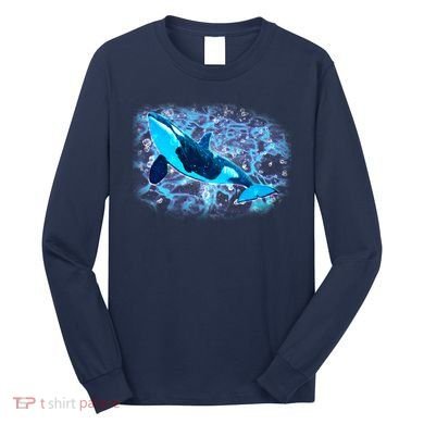 Sea Life Whale Long Sleeve Shirt