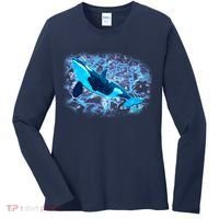 Sea Life Whale Women's Long Sleeve Shirt thumb 0
