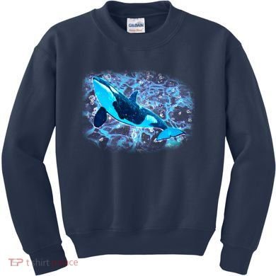 Sea Life Whale Kids Sweatshirt