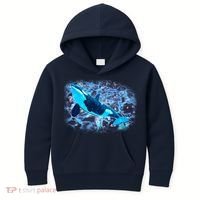 Sea Life Whale Kids Hoodie thumb 0