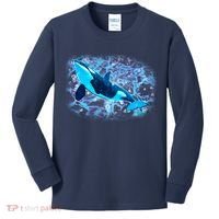 Sea Life Whale Kids Long Sleeve Shirt thumb 0