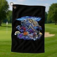 Sea Turtle Life Golf Towel thumb 1