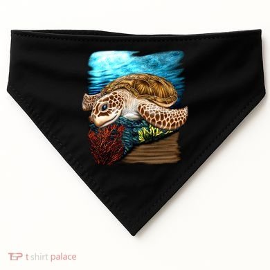 Sea Turtle Ocean USA-Made Doggie Bandana
