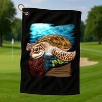Sea Turtle Ocean Golf Towel thumb 1
