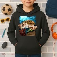 Sea Turtle Ocean Kids Hoodie thumb 2