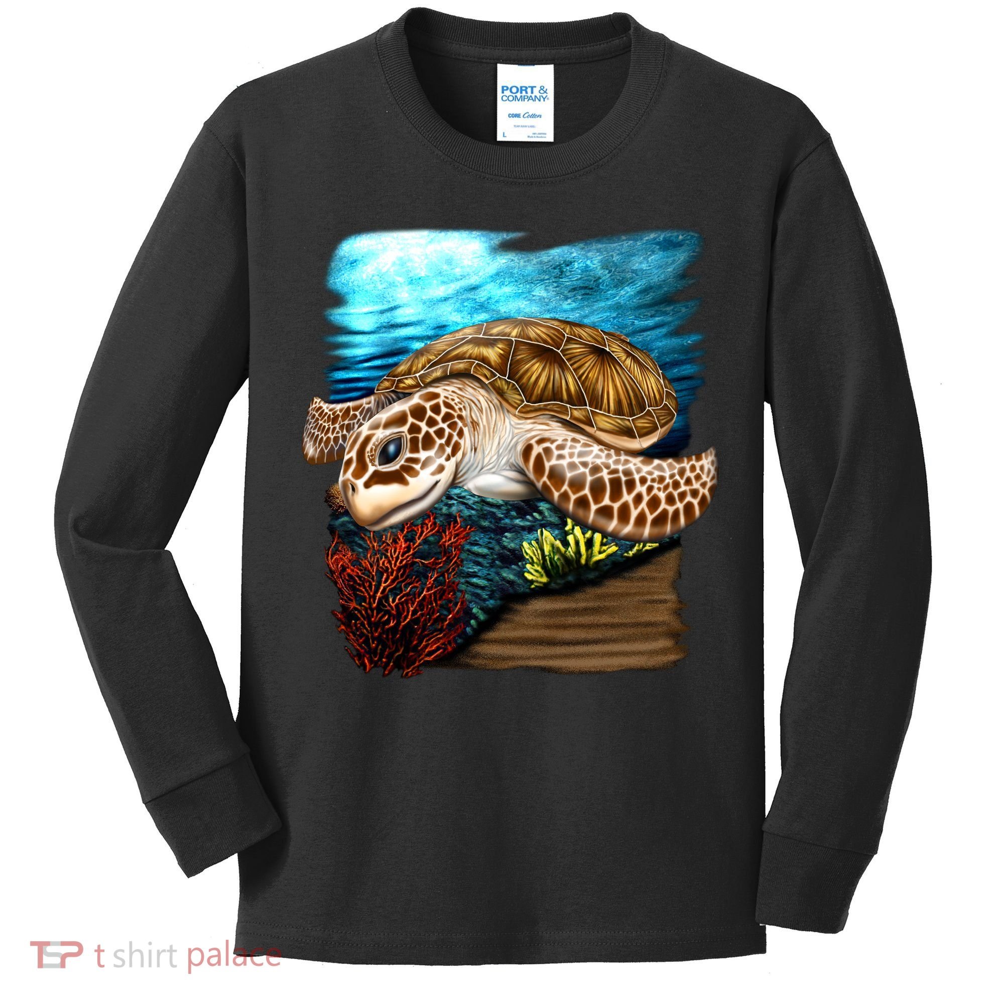 Sea Turtle Ocean Kids Long Sleeve Shirt