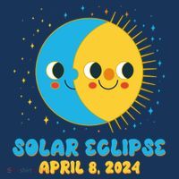 Solar Eclipse April 8 2024 Cute Moon And Sun Beanie thumb 2