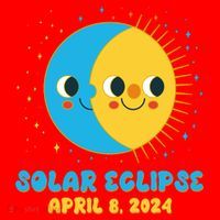 Solar Eclipse April 8 2024 Cute Moon And Sun Santa Hat thumb 1