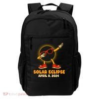 Solar Eclipse April 8 2024 Dabbing Sun Backpack thumb 0