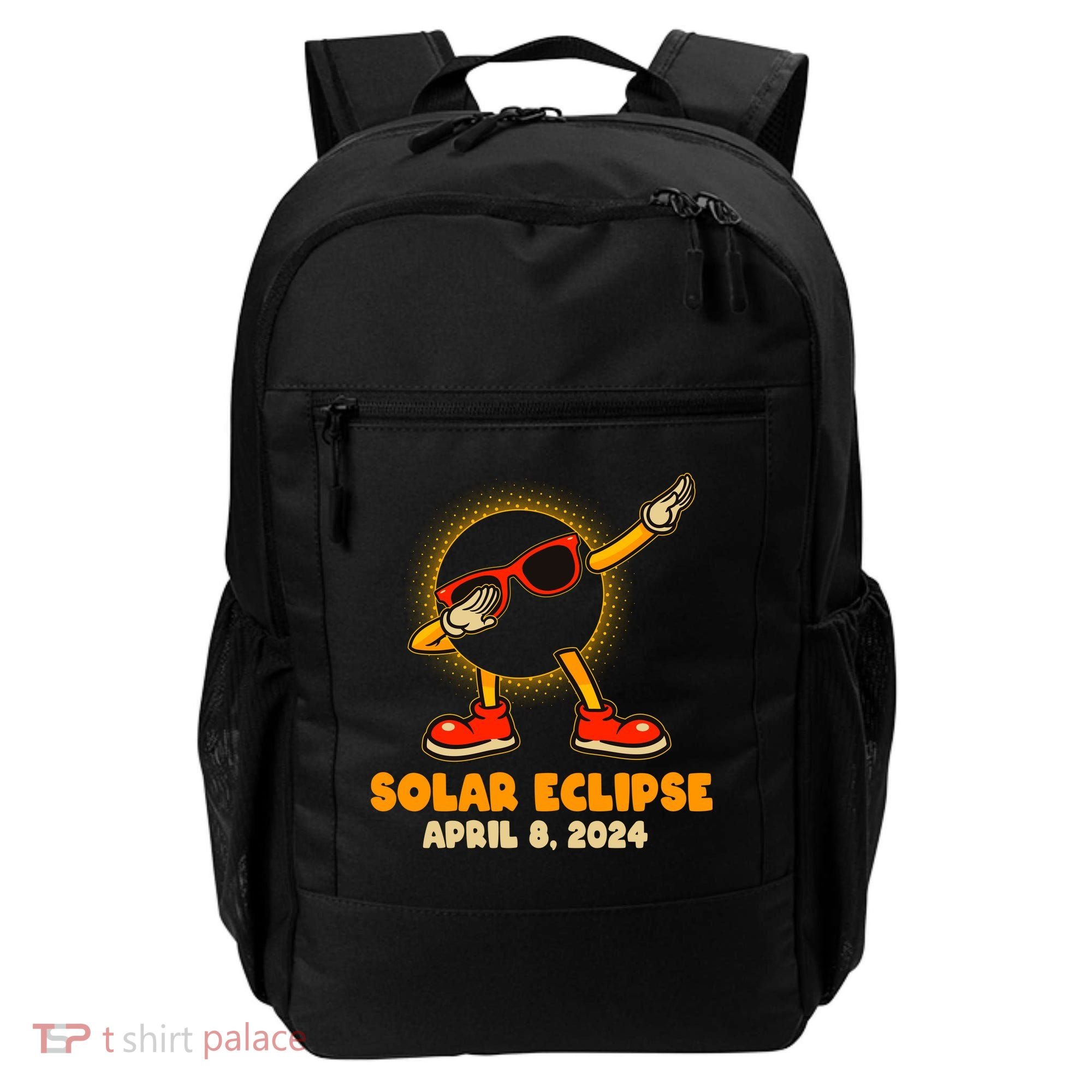 Solar Eclipse April 8 2024 Dabbing Sun Backpack