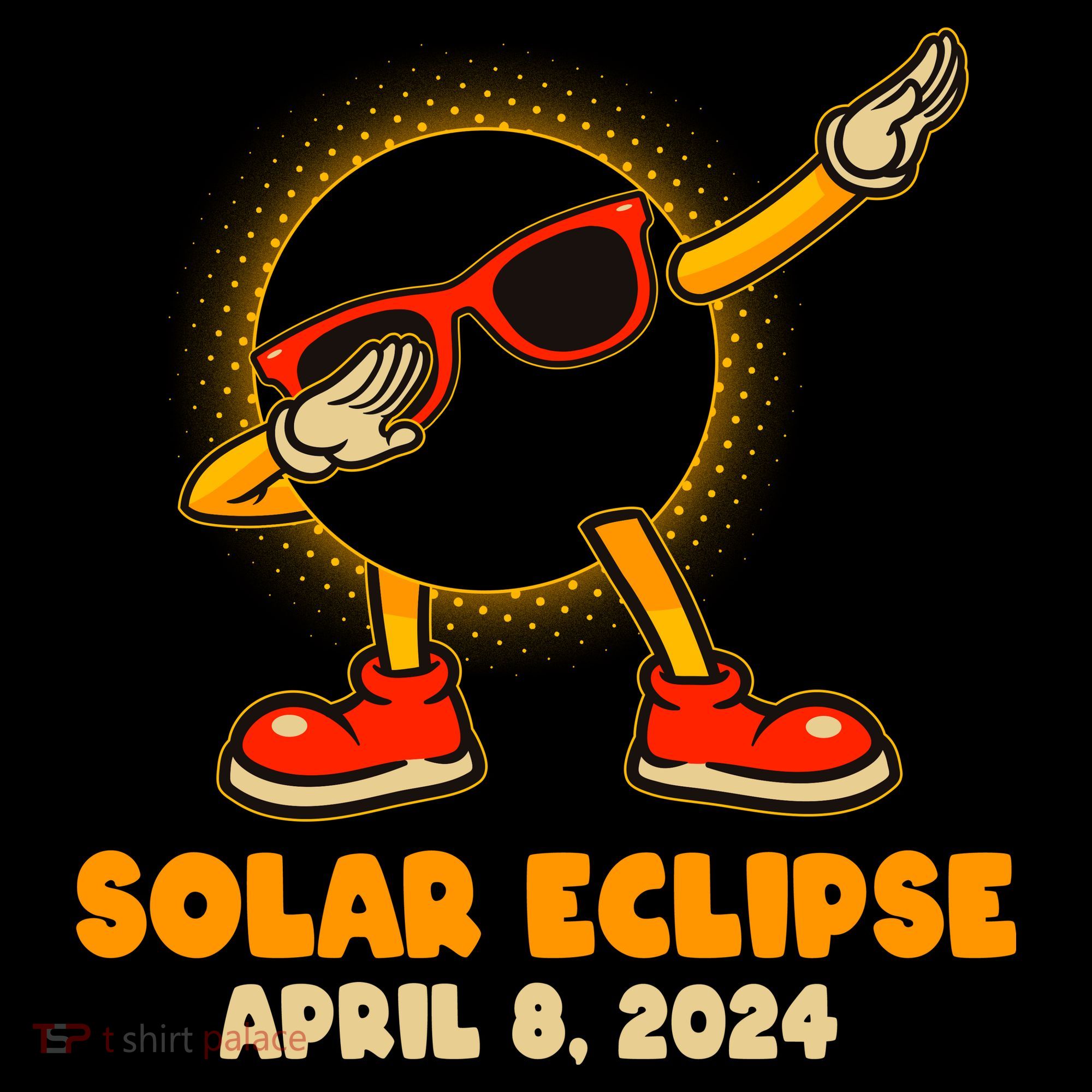 Solar Eclipse April 8 2024 Dabbing Sun Backpack