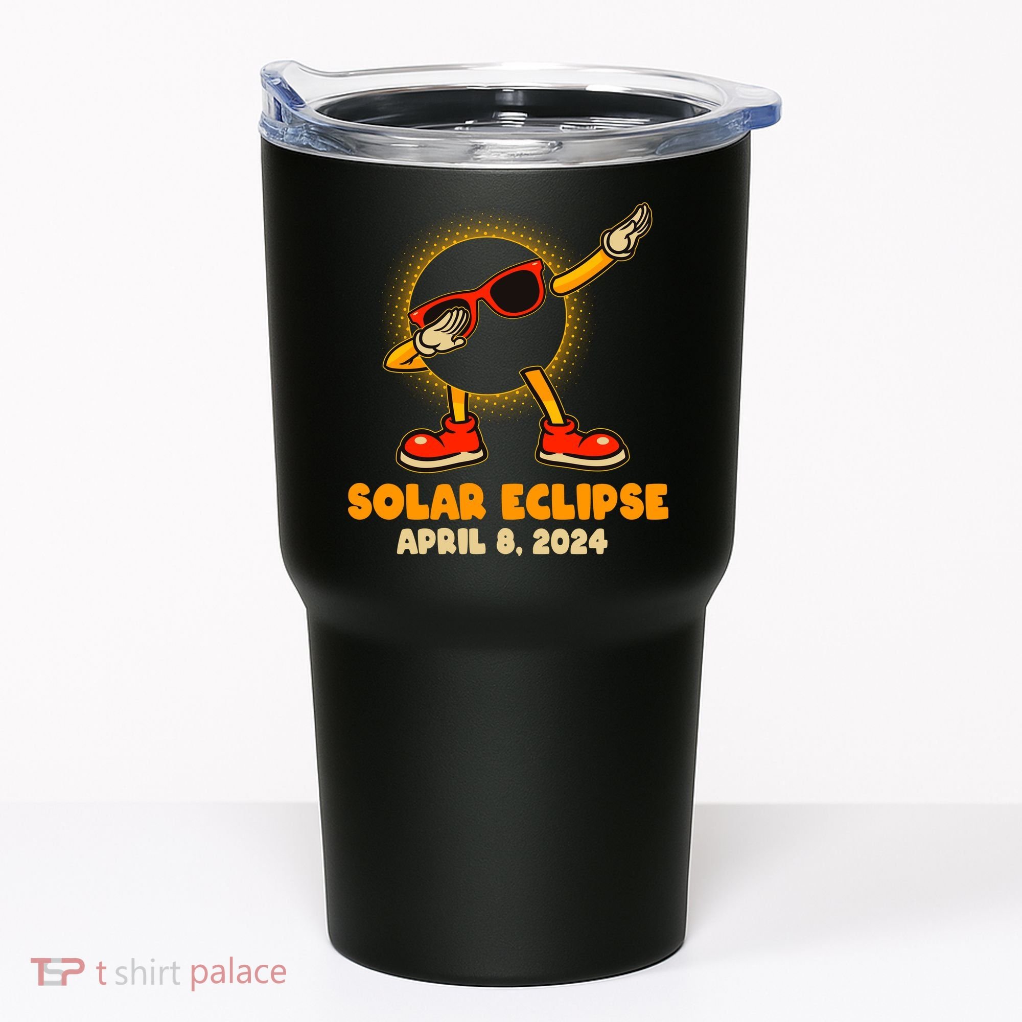 Solar Eclipse April 8 2024 Dabbing Sun Tumbler