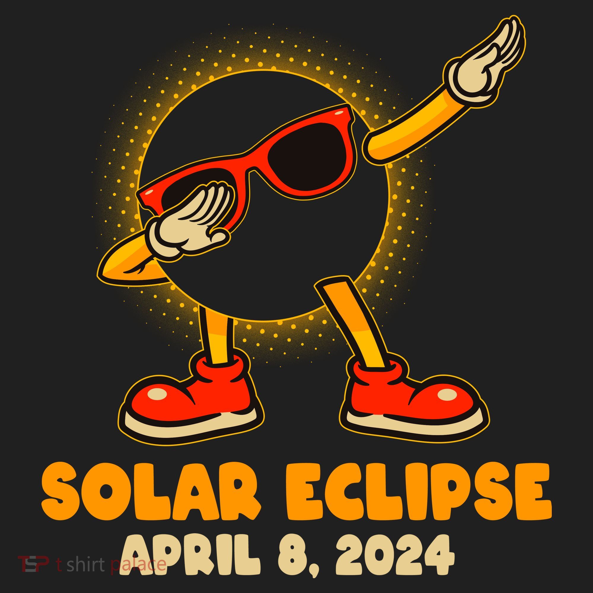 Solar Eclipse April 8 2024 Dabbing Sun Tumbler