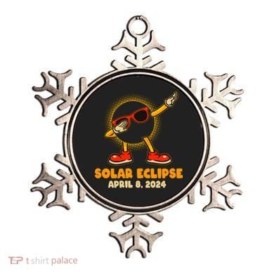 Solar Eclipse April 8 2024 Dabbing Sun Ornament