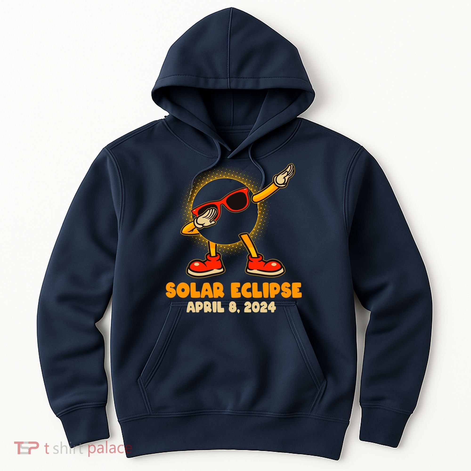 Solar Eclipse April 8 2024 Dabbing Sun Hoodie