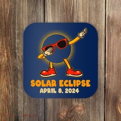 Solar Eclipse April 8 2024 Dabbing Sun Coaster