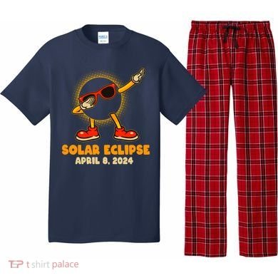 Solar Eclipse April 8 2024 Dabbing Sun Pajama Set