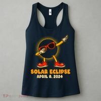 Solar Eclipse April 8 2024 Dabbing Sun Women's Tank Top thumb 3