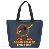 Solar Eclipse April 8 2024 Dabbing Sun Tote Bag thumb 0
