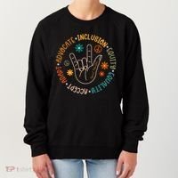 Special Education Autism Accept Equality Hippie Women's Sweatshirt thumb 0