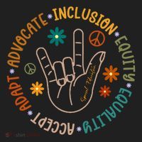 Special Education Autism Accept Equality Hippie Women's Sweatshirt thumb 2