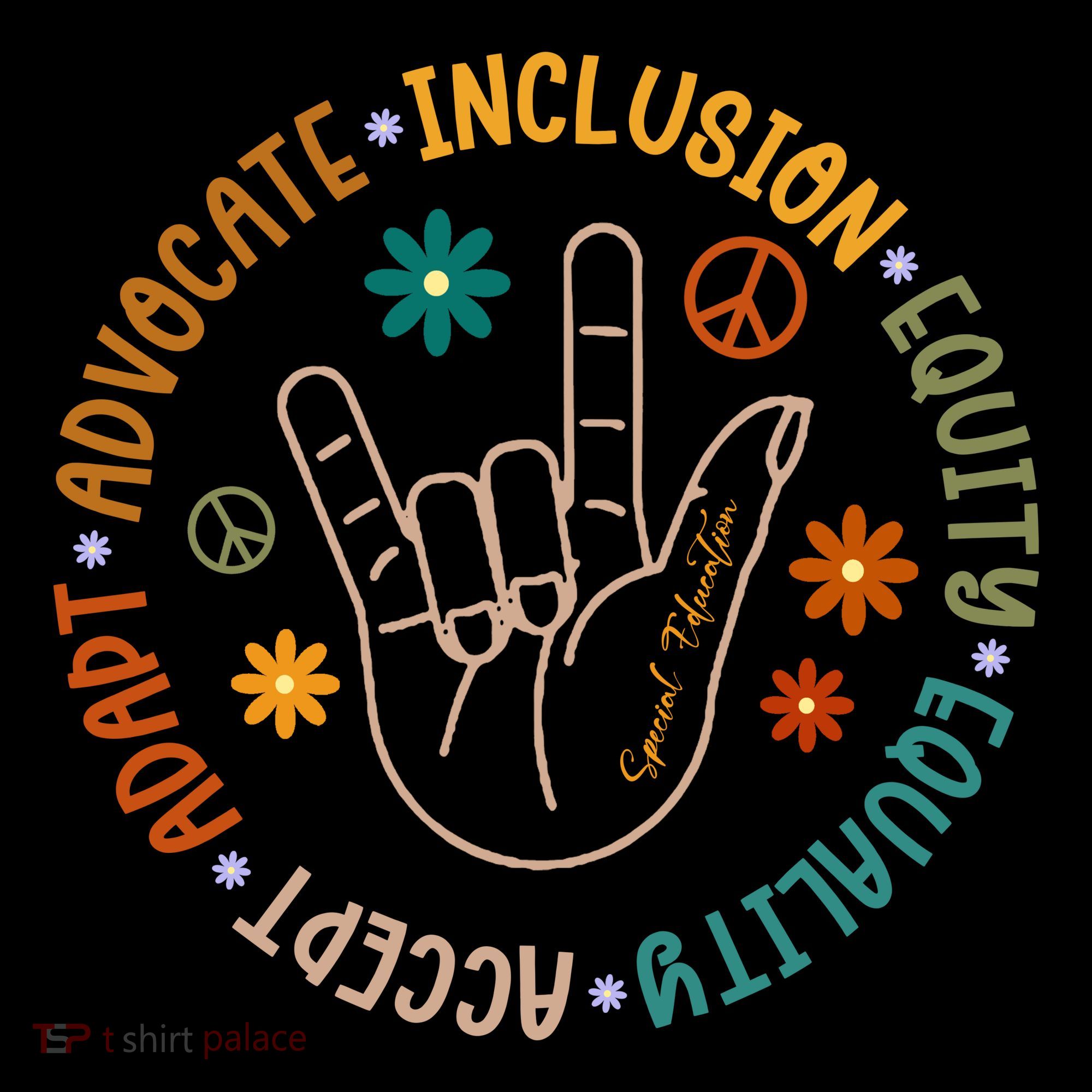 Special Education Autism Accept Equality Hippie Coaster