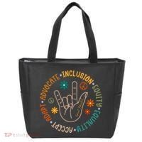 Special Education Autism Accept Equality Hippie Tote Bag thumb 0