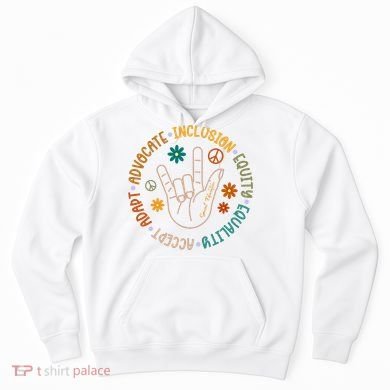 Special Education Autism Accept Equality Hippie Hoodie