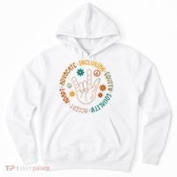 Special Education Autism Accept Equality Hippie Hoodie thumb 0