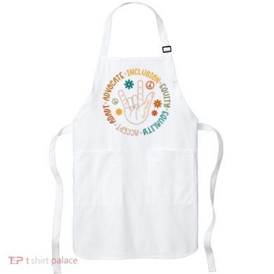Special Education Autism Accept Equality Hippie Apron