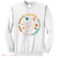 Special Education Autism Accept Equality Hippie Sweatshirt thumb 0
