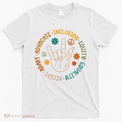 Special Education Autism Accept Equality Hippie T-Shirt