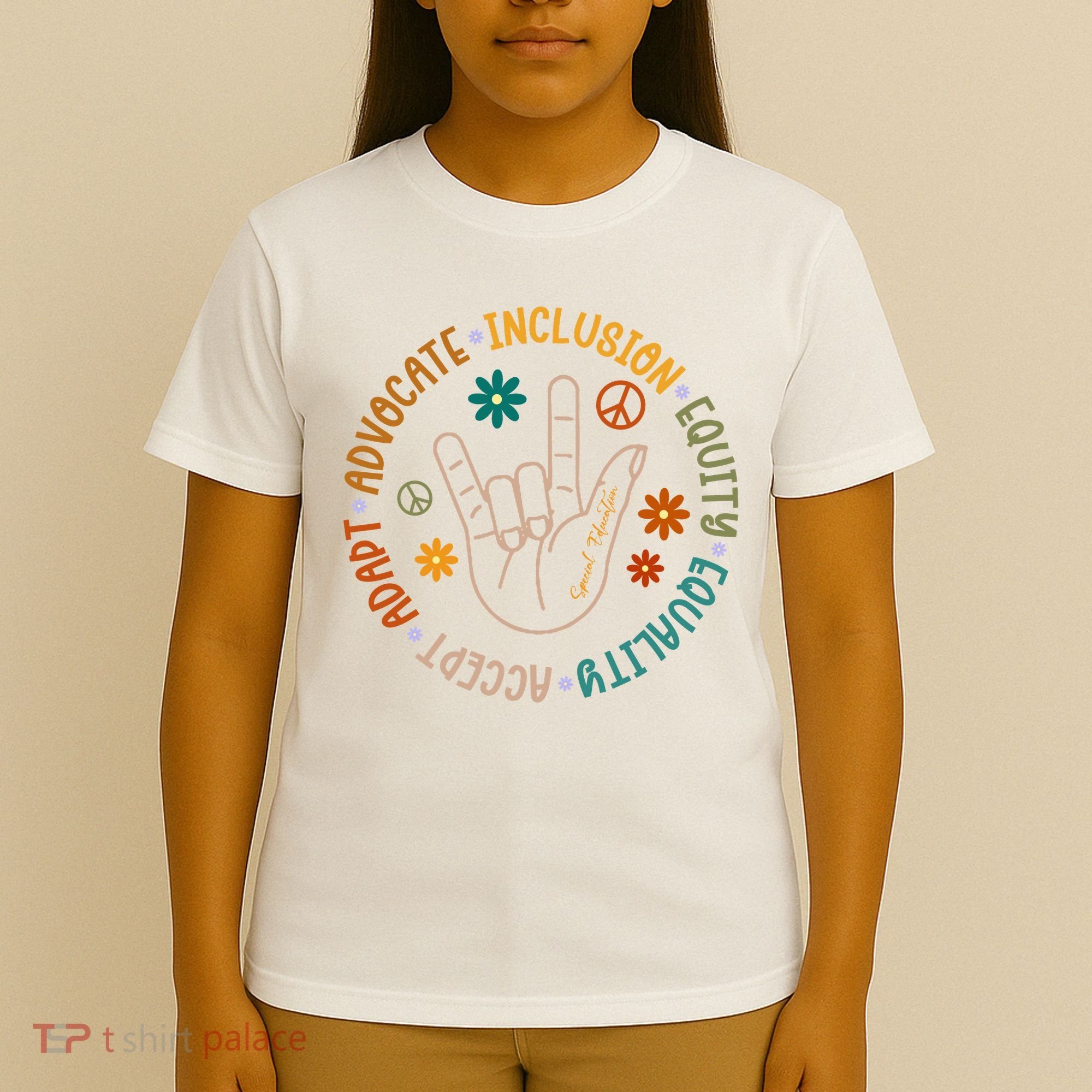 Special Education Autism Accept Equality Hippie T-Shirt