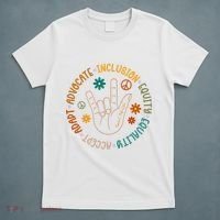 Special Education Autism Accept Equality Hippie T-Shirt thumb 5