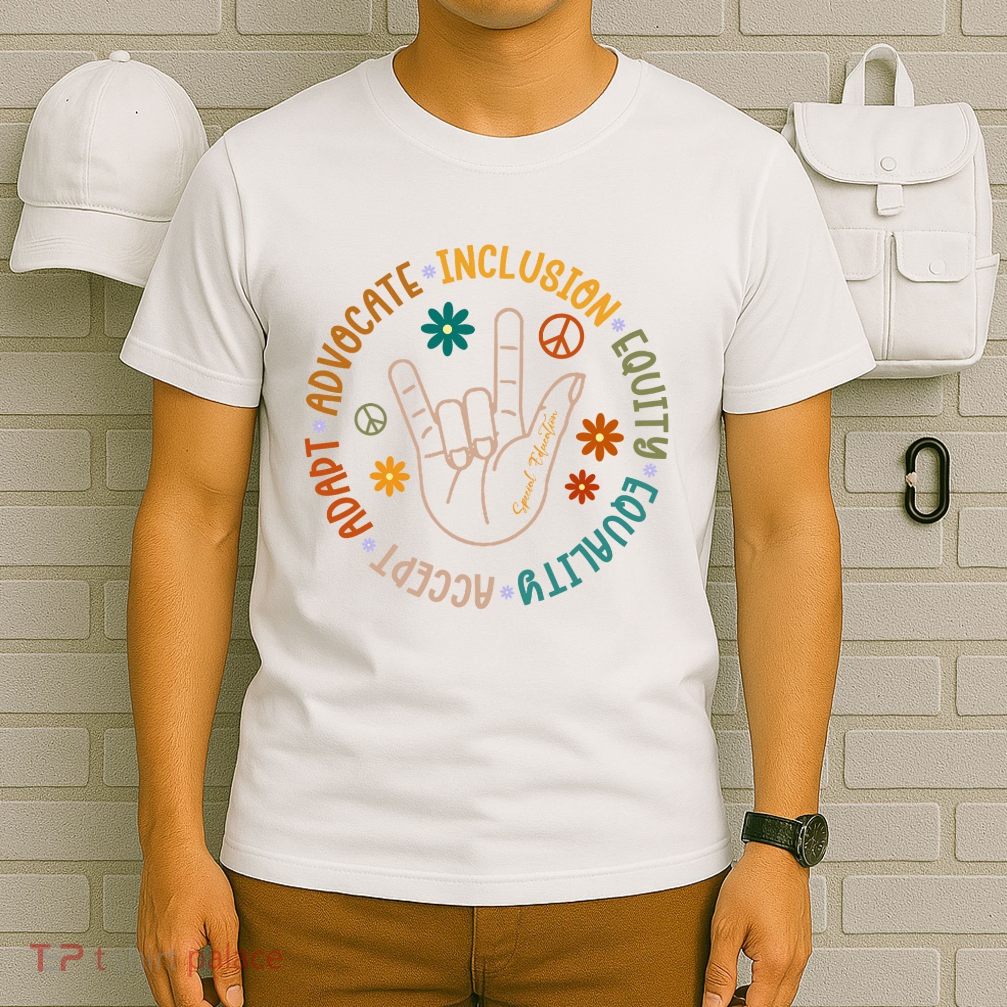 Special Education Autism Accept Equality Hippie T-Shirt