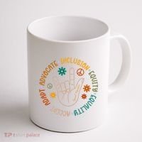 Special Education Autism Accept Equality Hippie Coffee Mug thumb 1
