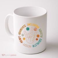 Special Education Autism Accept Equality Hippie Coffee Mug thumb 0