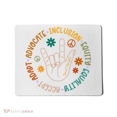 Special Education Autism Accept Equality Hippie Mousepad