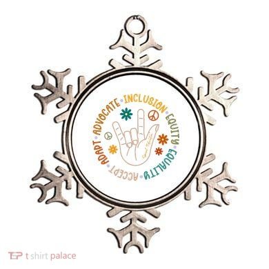 Special Education Autism Accept Equality Hippie Ornament