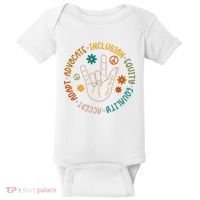 Special Education Autism Accept Equality Hippie Baby Bodysuit thumb 0